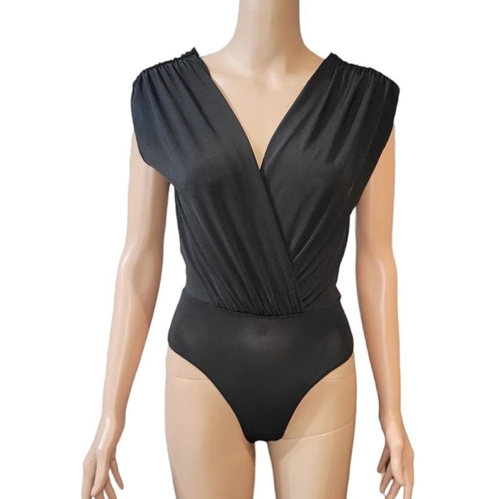 Black rhinestone bodysuit